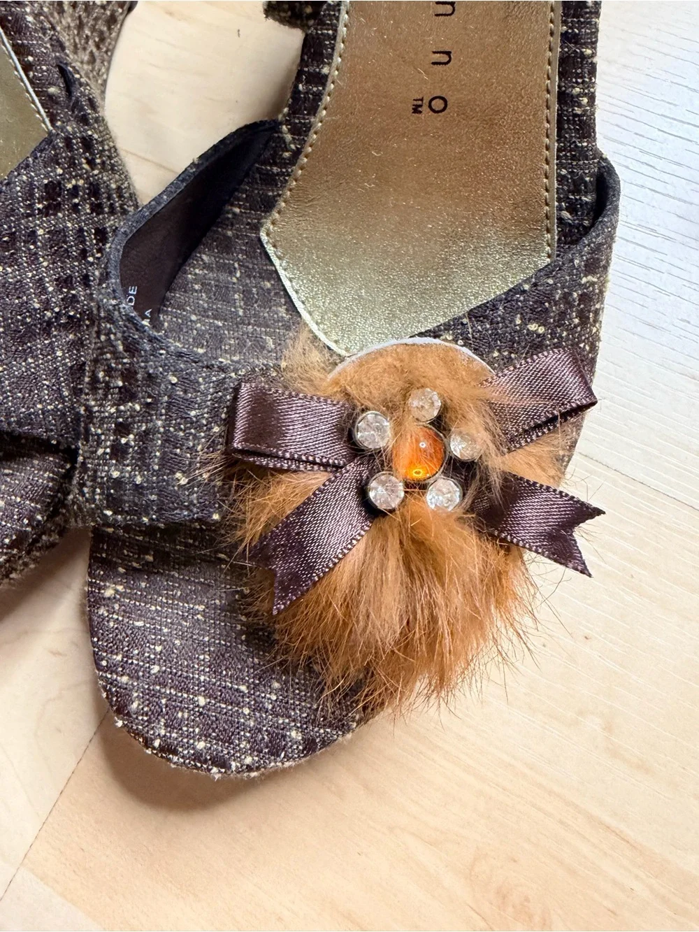 🐚 adorable ellemeno tweed wedges
